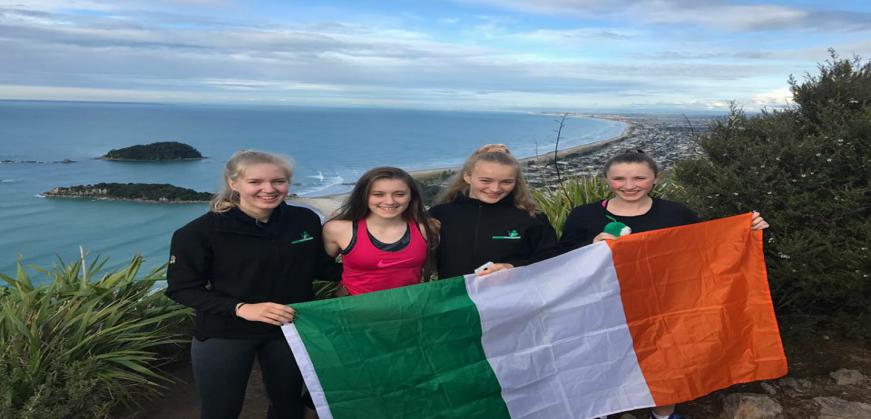 Lily Loyd and Irish Team at World Junior Squash Champs