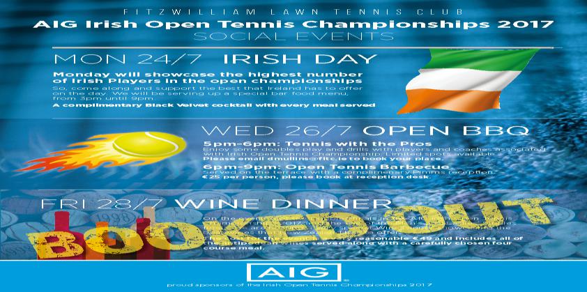 AIG Irish Open Social Events