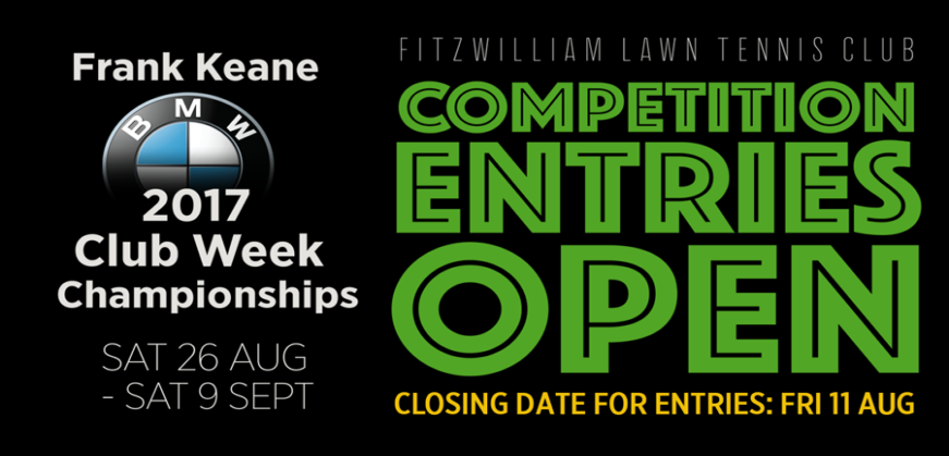 Club Week Entries Open NOW